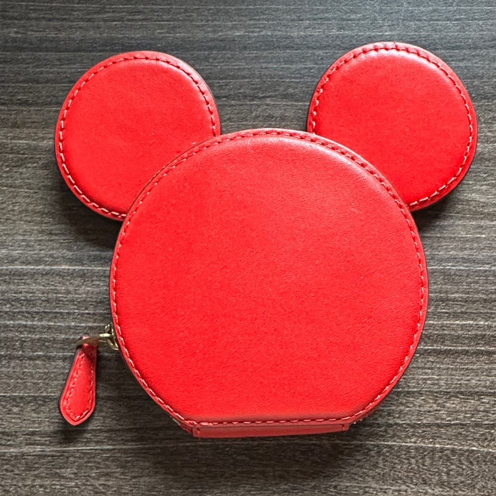 New Coach Red Mouse Ear Coin Purse